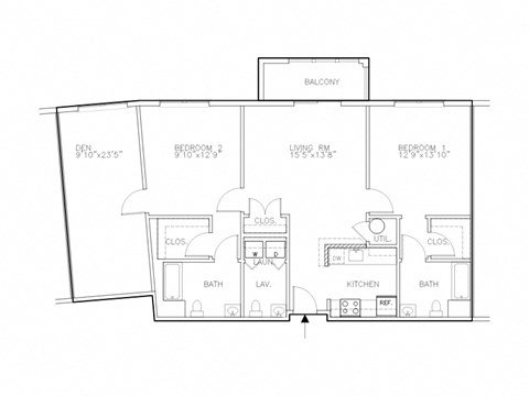 The Lexington 2-
bedroom apartment